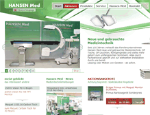 Tablet Screenshot of hansen-med.com